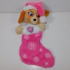 Paw Patrol Skye Pink Dog Christmas Stocking 17" Plush  Holiday Nickelodeon